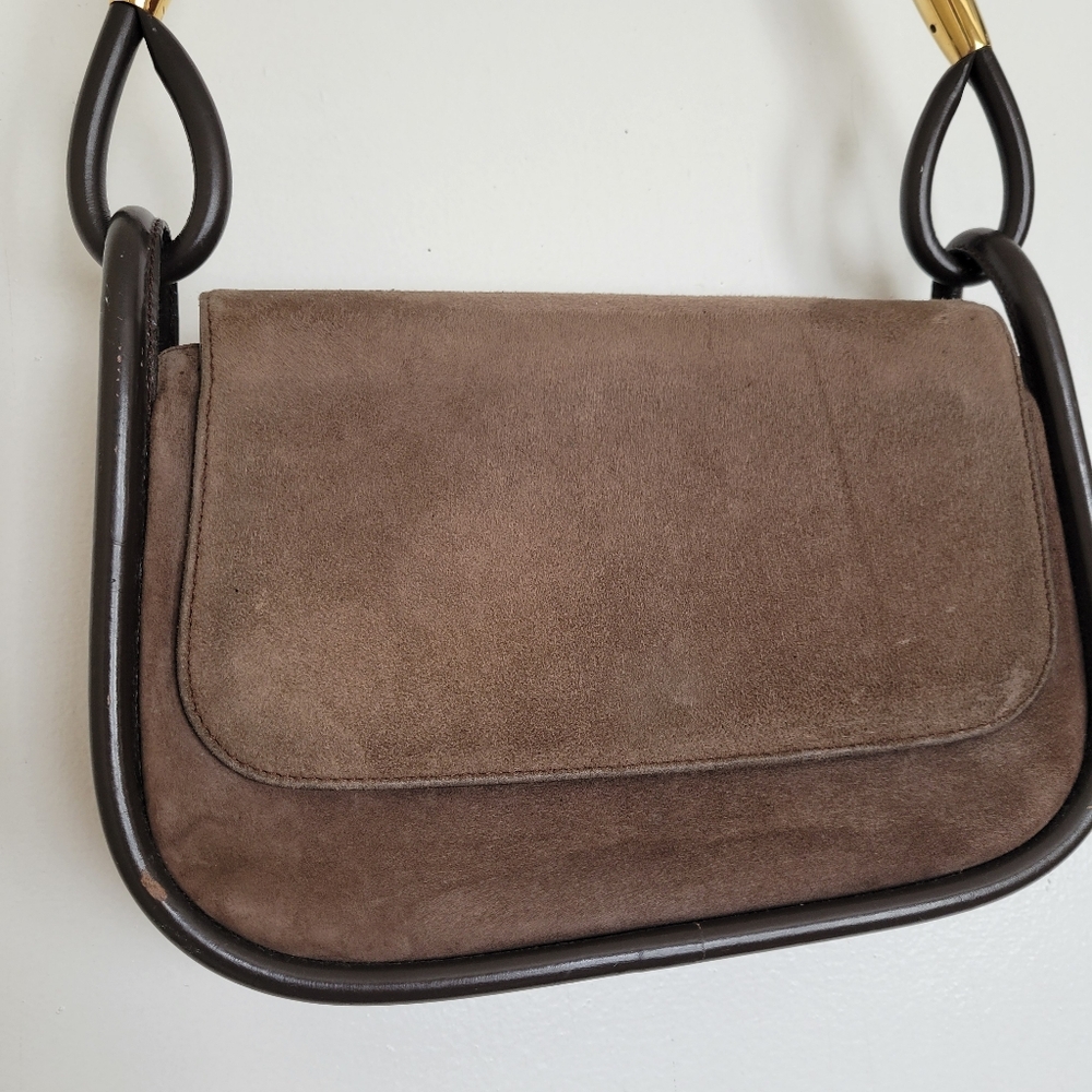 Gucci Suede Shoulder Bag - Picture 2 of 11